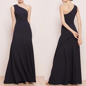 NWOT Watters fit/flare navy gown/bridesmaids dress